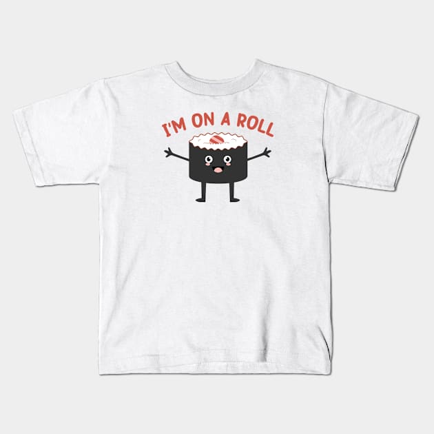 Kawaii Sushi : A Playful Design for Sushi Lovers Kids T-Shirt by Mr. Bdj